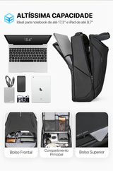 Mochila Executiva de Viagem Notebook 17" com Porta USB Modelo Pro Journey 2.0 Mark Ryden