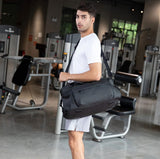 bolsa de viagem treino esporte academia preta a prova dagua masculina grande compartimento notebook qualidade premium