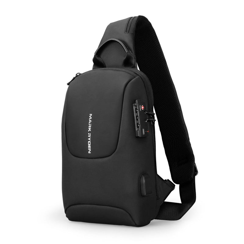 Shoulder Bag com Cadeado Embutido TSA Porta USB Tablet 9.7" Modelo LockEdge Mark Ryden"