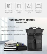 Mochila Executiva Expansível para Notebook 15.6" Modelo Onyx Edition Mark Ryden