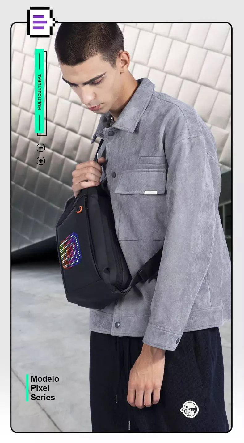 Shoulder Bag com Tela de LED Pochete Multicamadas Modelo ULTIMATE STYLE MARK RYDEN